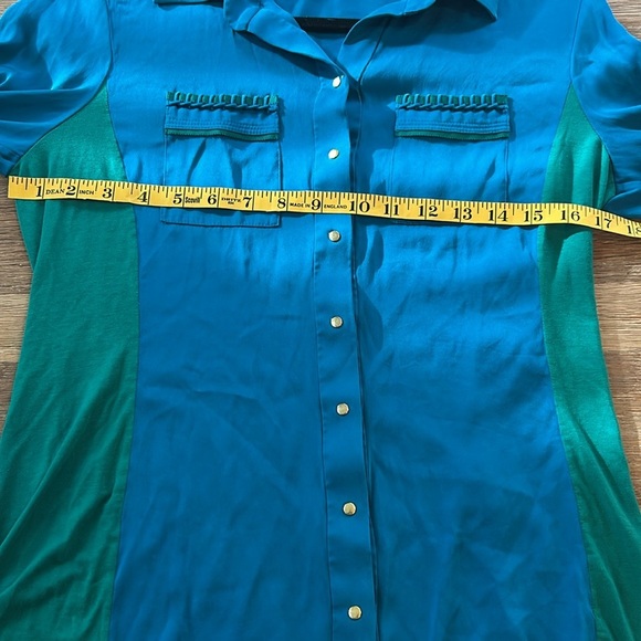 Elie Tahari Silk Blouse size sp - Picture 9 of 12